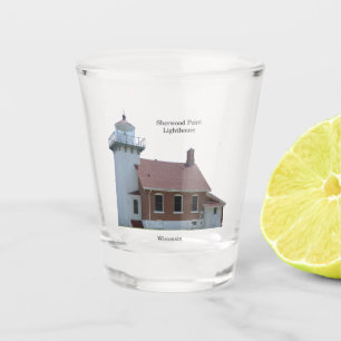 Vaso De Chupito Vidrio del faro de Sherwood Point