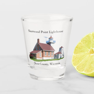 Vaso De Chupito Vidrio del faro de Sherwood Point