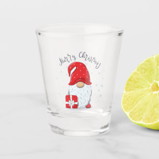 Vaso De Chupito Vidrio disparado a los Navidades| Navidades Gnome