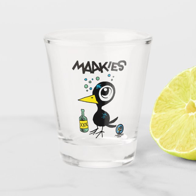 Vaso De Chupito Vidrio Drinky Crow Shot (Anverso)