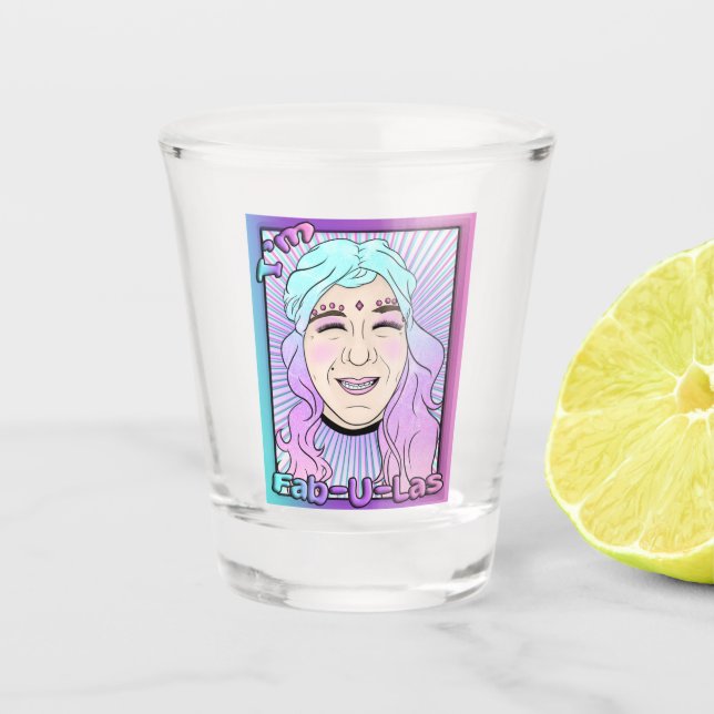 Vaso De Chupito Vidrio Fab-U-Las Shot de Zer0 (Anverso)