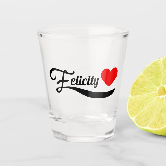 Vaso De Chupito Vidrio Felicity Shot (Anverso)