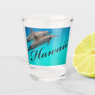 Vaso De Chupito Vidrio Hawaii Dolphin Shot