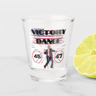 Vaso De Chupito Vidrio incendiado por danza de victoria del presid