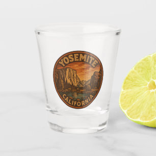 Vaso De Chupito Vidrio incendiario del Parque Nacional Yosemite de