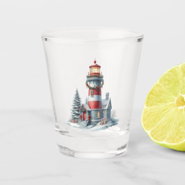 Vaso De Chupito Vidrio incendiario para navidades (Anverso)