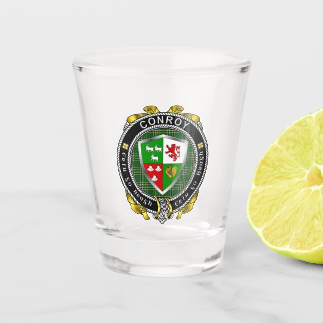 Vaso De Chupito Vidrio irlandés Conroy/O'Conry (Anverso)