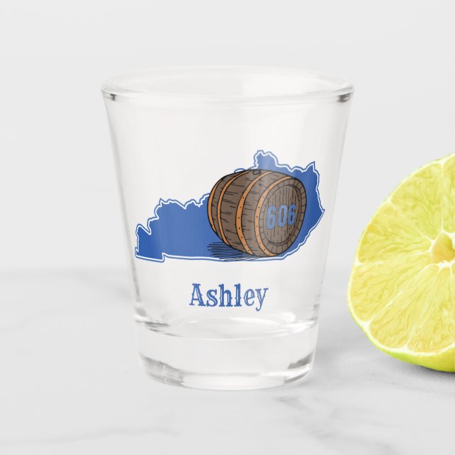 Vaso De Chupito Vidrio Kentucky Bourbon Shot (Anverso)
