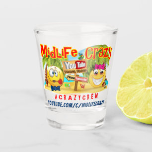 Vaso De Chupito Vidrio loco de la vida media