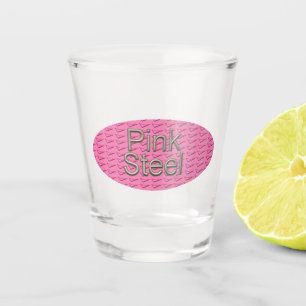 Vaso De Chupito Vidrio oval de acero rosa