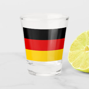 Vaso De Chupito Vidrio patriótico con bandera de Alemania