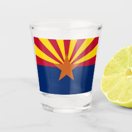Vaso De Chupito Vidrio patriótico con bandera de Arizona, Estados 