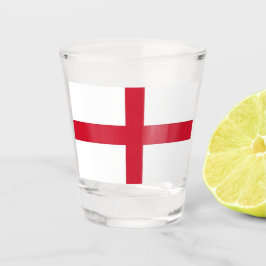 Vaso De Chupito Vidrio patriótico con bandera de Inglaterra