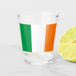 Vaso De Chupito Vidrio patriótico con bandera de Irlanda