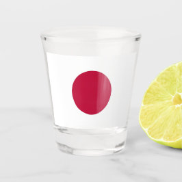 Vaso De Chupito Vidrio patriótico con bandera de Japón