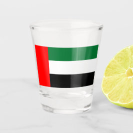 Vaso De Chupito Vidrio patriótico con bandera de los EAU