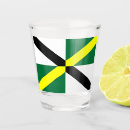 Vaso De Chupito Vidrio patriótico con bandera de Monterrey