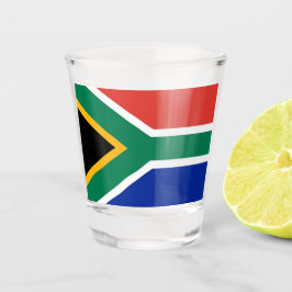 Vaso De Chupito Vidrio patriótico con bandera de Sudáfrica
