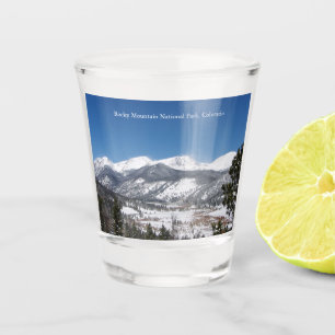 Vaso De Chupito Vidrio rocoso del Parque Nacional de las Montañas