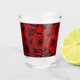 Vaso De Chupito Vidrio rojo rojo
