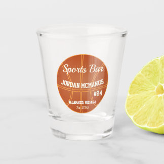 Vaso De Chupito Vidrio Shot del jugador de baloncesto