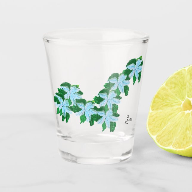 Vaso De Chupito Vidrio Shot : Ducha De Grecia (Anverso)