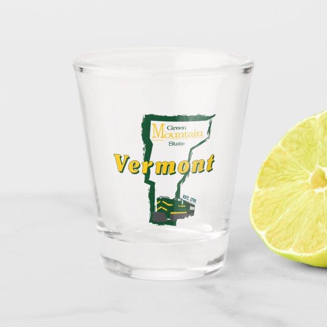Vaso De Chupito Vidrio Vermont Shot (Anverso)
