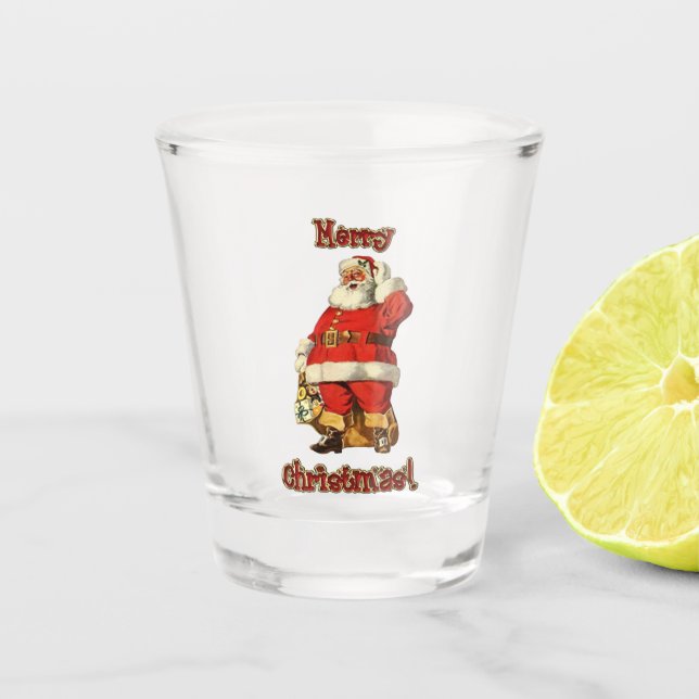 Vaso De Chupito Viejo santo alegre Nick (Anverso)
