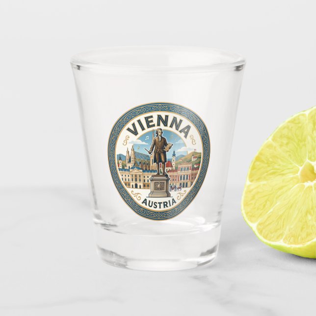 Vaso De Chupito Viena, Austria Austria (Anverso)