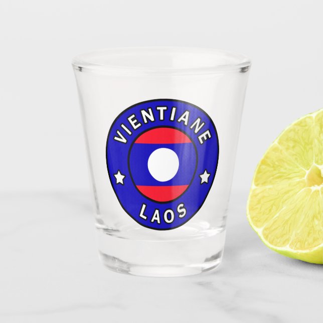 Vaso De Chupito Vientiane Laos (Anverso)
