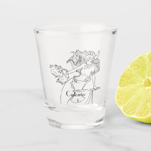 Vaso De Chupito Viking Mermaid Warrior Thunder_Cove  (Anverso)