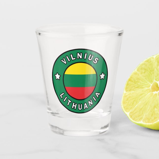 Vaso De Chupito Vilnius Lituania (Anverso)