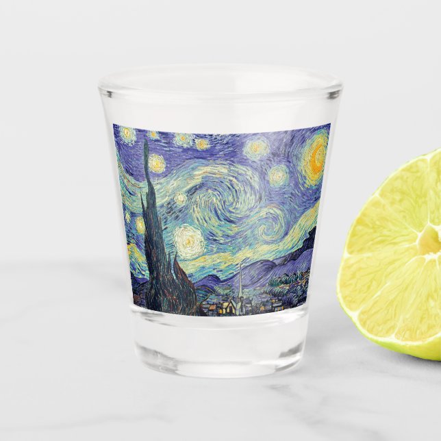 Vaso De Chupito Vincent Van Gogh La Noche Starry (Anverso)