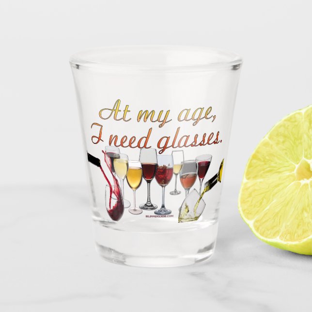 Vaso De Chupito Vino de SlipperyJoe's Wine Glasses vino fermentado (Anverso)