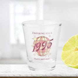 Vaso De Chupito Vintage 1995 30 cumpleaños retro púrpura