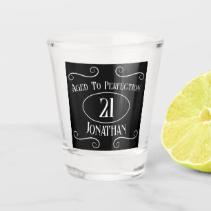 Vaso De Chupito Vintage 21er Cumpleaños Para Él Edad A Perfección