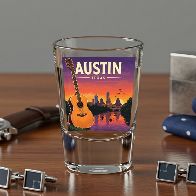 Vaso De Chupito Vintage Austin Texas (Subido por el creador)