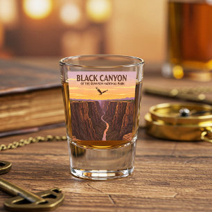 Vaso De Chupito Vintage Cañón Negro del Parque Nacional Gunnison