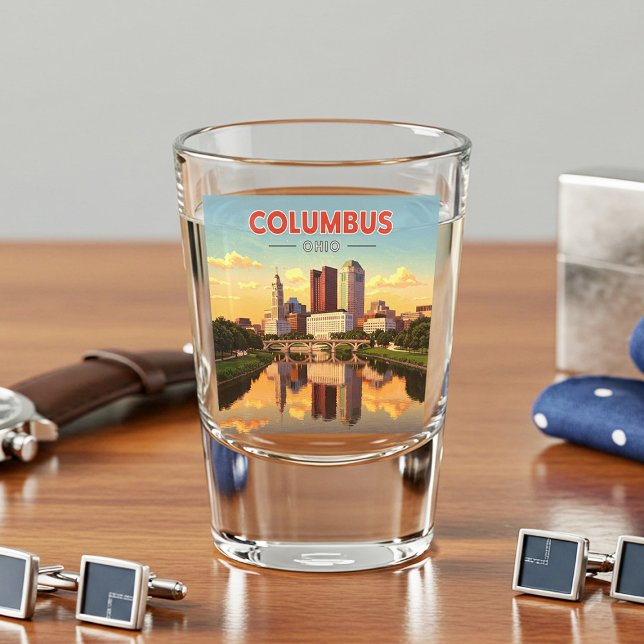Vaso De Chupito Vintage Columbus Ohio (Subido por el creador)