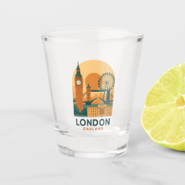 Vaso de chupito vintage de Londres Inglaterra – Ar