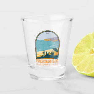 Vaso De Chupito Vintage del Parque Nacional de la Isla del Príncip