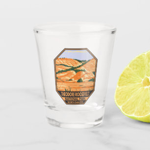 Vaso De Chupito Vintage del Parque Nacional Theodore Roosevelt