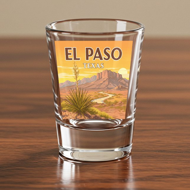 Vaso De Chupito Vintage El Paso Texas (Subido por el creador)