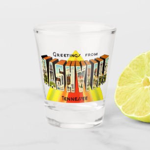 Vaso De Chupito Vintage Greetings From Nashville Travel