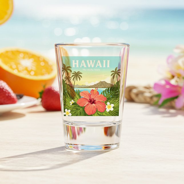 Vaso De Chupito Vintage Hawaii (Subido por el creador)