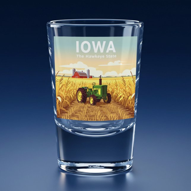 Vaso De Chupito Vintage Iowa (Subido por el creador)