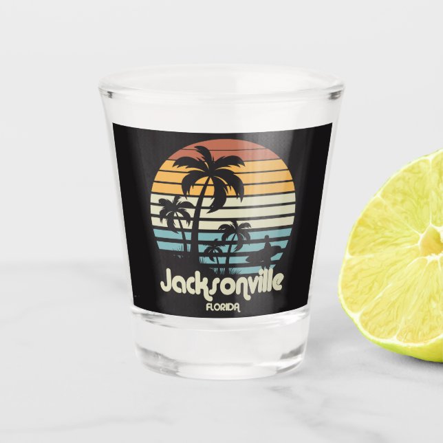 Vaso De Chupito Vintage Jacksonville Florida (Anverso)