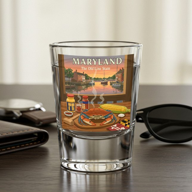 Vaso De Chupito Vintage Maryland (Subido por el creador)