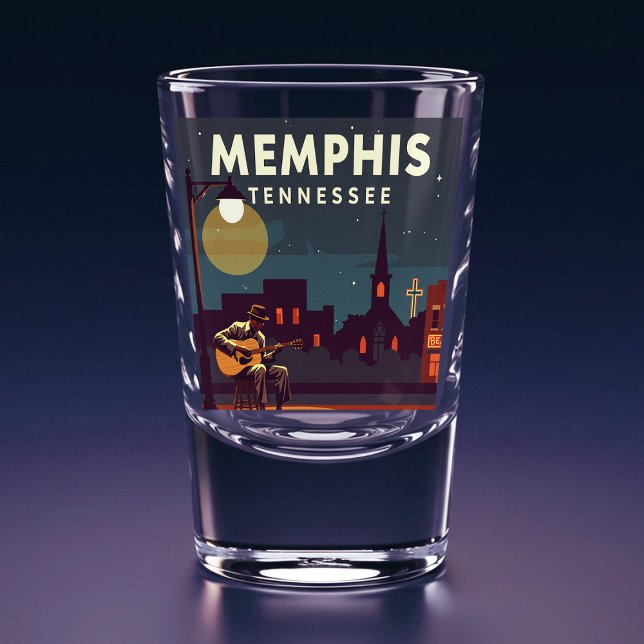 Vaso De Chupito Vintage Memphis Tennessee (Subido por el creador)
