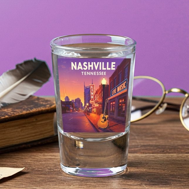 Vaso De Chupito Vintage Nashville Tennessee (Subido por el creador)